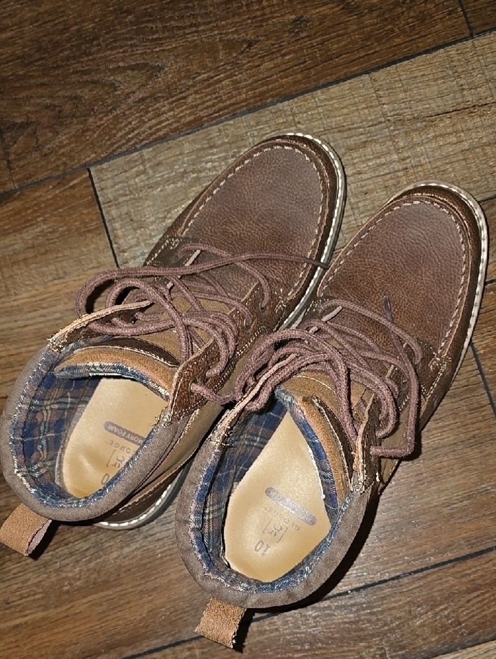 George Brown Leather and Suede Chukka Boots - Picture 3 of 6